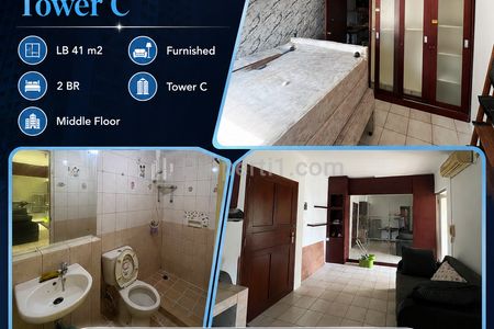 Jual Cepat Apartemen Mediterania Garden Residence Tower C Tipe 2 BR Semi Furnish di Jakarta Barat