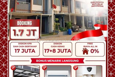 Dijual Rumah 2 Lantai di Radar Auri, Cimanggis, Depok