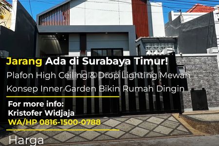 Dijual Rumah Baru Nirwana Eksekutif Surabaya Timur Hadap Utara SHM