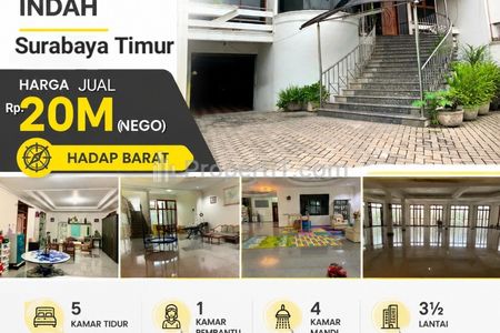 Dijual Rumah 480 m2 Raya Dharma Husada Indah Surabaya Timur Komersial Area Cocok Buat Segala Usaha - Garasi Carport 15 Mobil - Dekat Galaxy Mall, TBMO