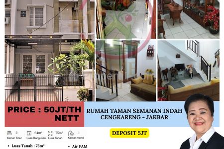 Disewakan Rumah Taman Semanan Indah, Cengkareng – Jakarta Barat