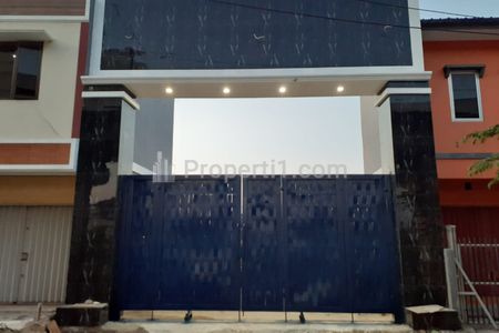 Dijual Gudang dan Kantor Lokasi Sangat Strategis di Jalan Utama Pinggir Tol Jalan Raya Bekasi