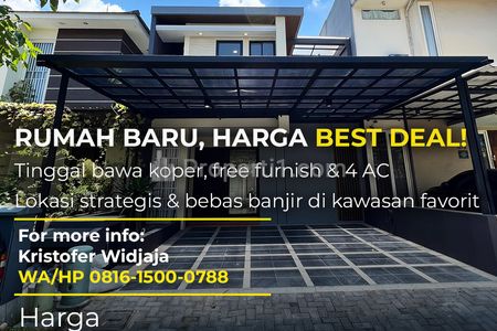 Dijual Rumah Baru Dian Istana Mocca Vrbana Surabaya - Semi Furnished SHM