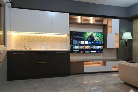 MURAH Rp600 jutaan Dijual Apartemen Educity SurabTower Princeton Tipe 3 Bedroom Corner - Double View - Full Furnished Modern - Lantai 23 - Renov Baru