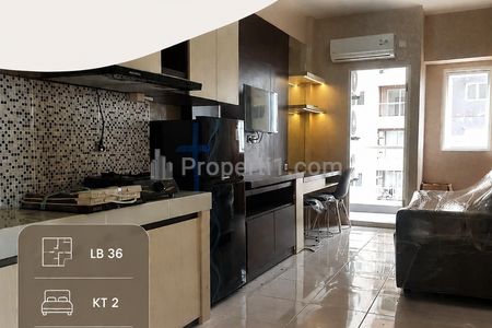Disewakan Apartemen Puncak Dharmahusada 2 BR Full Furnish Ready Unit Luas 36 m2