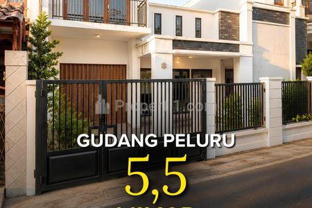 Dijual Rumah Siap Huni  1½ Lantai di Gudang Peluru,Tebet, Jakarta Selatan, Lokasi Strategis, Nyaman, Tenang, Bebas Banjir