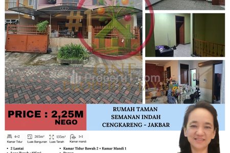 Dijual Rumah Taman Semanan Indah, Cengkareng – Jakarta Barat