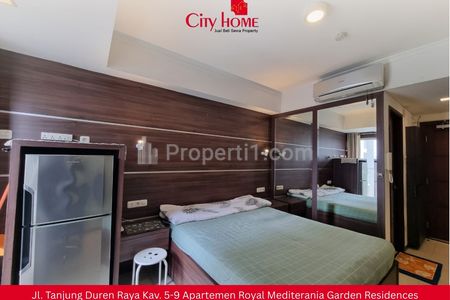 Disewakan Apartemen Studio Furnished di Royal Mediterania Garden Residences Podomoro City