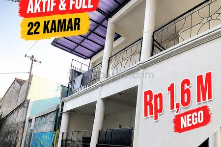 ROI 10% !!! Jual Kost Aktif 22 Kamar di Cibiru dekat UPI Bandung Timur