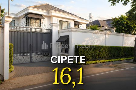 Dijual Rumah Siap Huni di area Cipete luas tanah 899m2,Jakarta Selatan, Lokasi Strategis