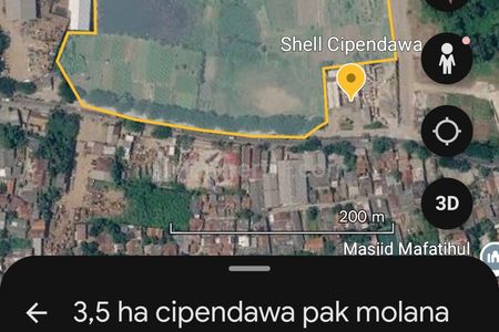 Jual Tanah Zona Komersil dan Pergudangan Luas 3,5 Hektar di Cipendawa, Hanya 200 Meter dari Raya Narogong, Akses Kontainer 40 Feet, Bekasi, Jawa Barat