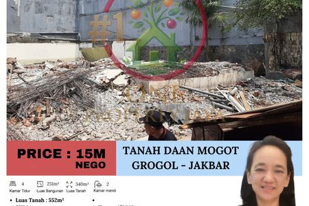 Dijual Tanah di Taman Daan Mogot Raya, Tanjung Duren, Grogol – Jakarta Barat