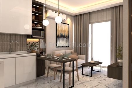 Disewakan Apartemen South Quarter 1+1 Bedroom Furnished