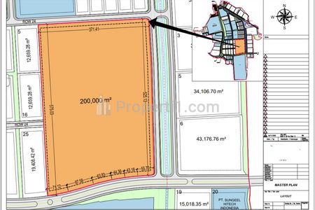 Jual Tanah 20 Hektar di Kawasan Industri Artha Industrial Hill, Karawang, Jawa Barat, Cocok Data Center, Logistik, Produksi, Pergudangan