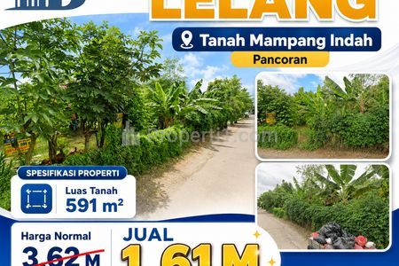 Dipasarkan Tanah Luas 591m² di Pancoran Mas Depok, Hemat 800 Jutaan