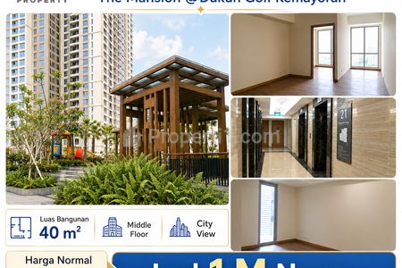 Dijual Office The Mansion Tower Fontana Kemayoran B1 — Harga Cuma 1M, Nego!