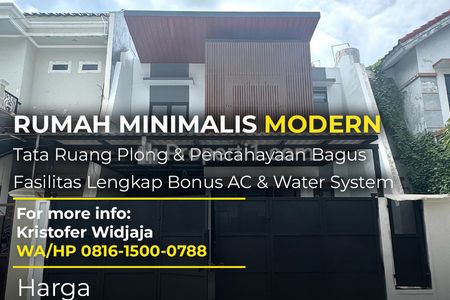 Dijual Rumah 2 Lantai Dharmahusada Mas Surabaya Hadap Utara Carport 2 Mobil SHM