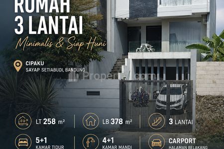 Jual Rumah Minimalis di Cipaku Setiabudi dekat Gegerkalong Bandung