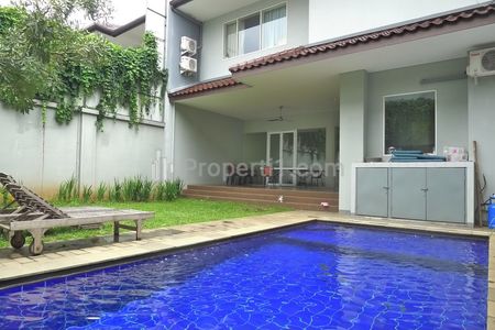 For Rent Compound House in Cipete South Jakarta – 503m² Land, 4BR with Private Pool