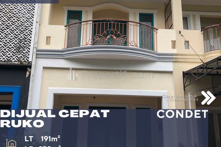 Dijual Ruko Dalam Komplek Ruko Lokasi Strategis Jl. Raya Condet Jakarta Timur
