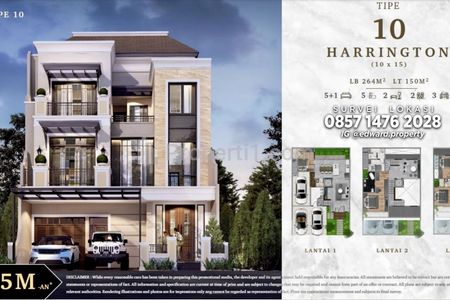 Dijual Rumah Premium American Classic Type 10 dengan Private Lift dan Free Premium ClubHouse di Duren Sawit, Jakarta Timur