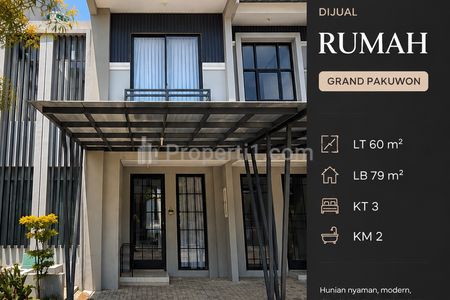 Dijual Rumah Grand Pakuwon Cluster Gladstone