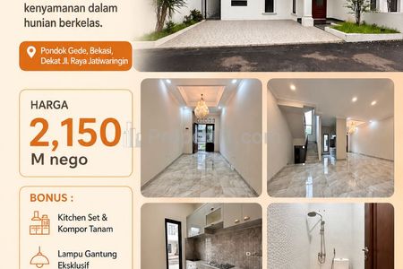 Dijual Rumah American Classic di Pondok Gede, Bekasi Dekat Tol