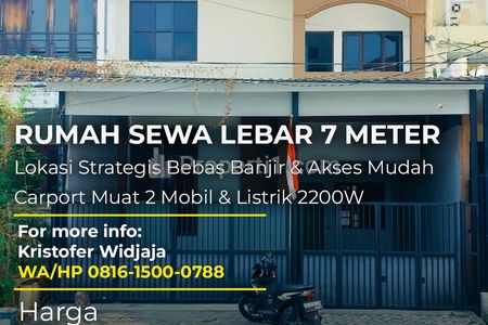 Sewa Rumah Murah 2 Lantai Siap Huni Taman Pondok Indah Wiyung Surabaya