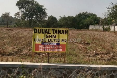 Dijual Tanah 16.713m2 - Tegal Panjang Cariu Bogor - 200 Ribu Per Meter - SHM
