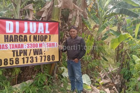 Dijual Tanah Harga NJOP – SHM Luas 3.300m2 di Malati Singasari Jonggol Bogor