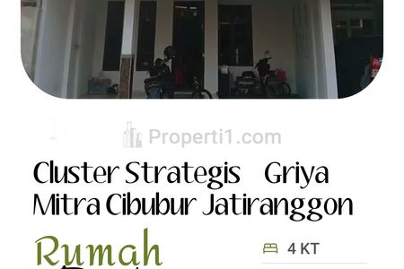 Jual Cepat Rumah 2 Lantai di Kawasan Perumahan Griya Mitra Cibubur Bekasi