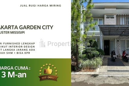 Jual Rugi Rumah Full Furnished Jakarta Garden City Harga Miring