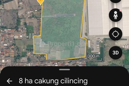 Jual Tanah HGB Luas 8 Hektar di Cakung Cilincing, Akses Kontainer, Pinggir Tol, Zona Gudang, Dekat Tanjung Priok, Jakarta Timur