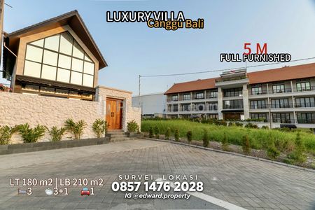Dijual Luxury Villa 3BR Full Furnished with Private Pool READY UNIT in Canggu Bali