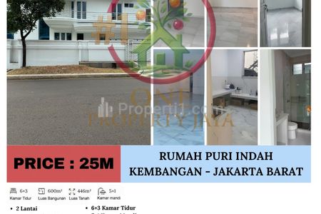 Dijual Rumah Puri Indah, Kembangan – Jakarta Barat