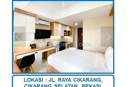 Jual Cepat Apartemen Pollux Chadstone Cikarang Tipe Studio Full Furnished di Cikarang, Bekasi