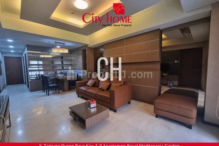 Dijual Apartemen 3+1 BR Furnished Royal Mediterania Garden Residences Podomoro City
