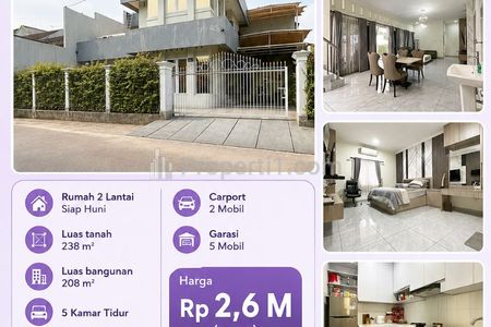 Dijual Rumah Hook 2 Lantai Strategis di Bekasi Selatan