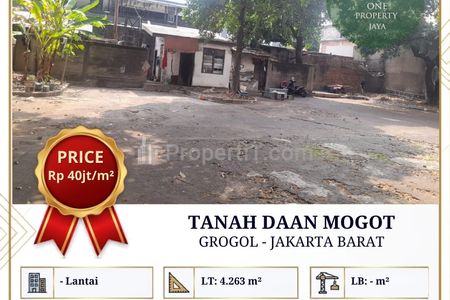 Dijual Tanah di Daan Mogot, Grogol - Jakarta Barat
