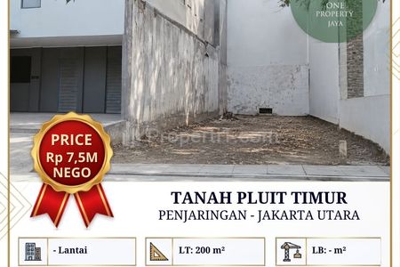 Dijual Tanah 2 Kavling Pluit Timur, Penjaringan – Jakarta Utara