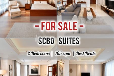 Jual Cepat Apartemen SCBD Suites, 2+1 BR 160 sqm, Furnished & Well Maintained, Direct Owner