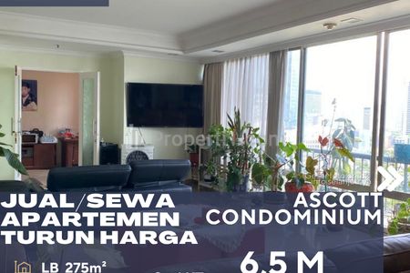 Dijual Apartemen Ascott Thamrin Jakarta 3+1BR Fully Furnish