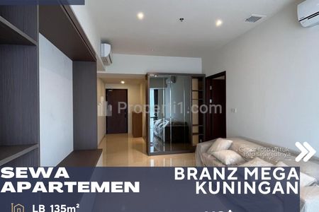 For Rent Apartment Branz Mega Kuningan 3+1 BR Semi Furnished