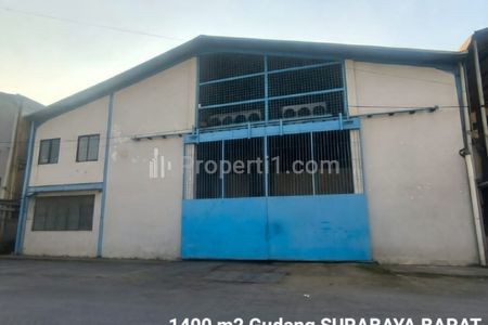 Jual Gudang Cold Storage di Pergudangan Osowilangun - Benowo Surabaya Barat - Ada Mess Karyawan, Kantor 2 Lantai - Akses Truk Kontainer 40 Feet