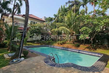 House for Rent 4BR with 1,200m² Land & Swimming Pool – Kemang, South Jakarta