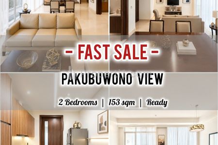 Jual Cepat Apartemen Pakubuwono View 2+1 BR 153 sqm, Furnish, Well Maintained, Best Deals