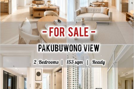 Jual Cepat Apartemen Termurah Pakubuwono View Tipe 2+1 BR 153 sqm, Bagus, Furnish, Direct Owner