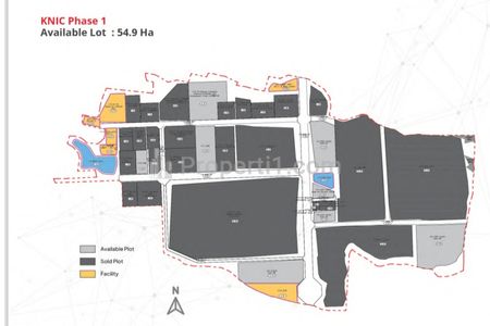 Jual Tanah HGB 20 Hektar, Bisa Untuk Data Center, di Kawasan Industri KNIC Karawang New Industrial City Jawa Barat