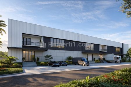 Dijual/Disewakan Gudang Baru Tahap Finishing dengan Area Bebas Banjir di Kawasan Delta Silicon Bekasi