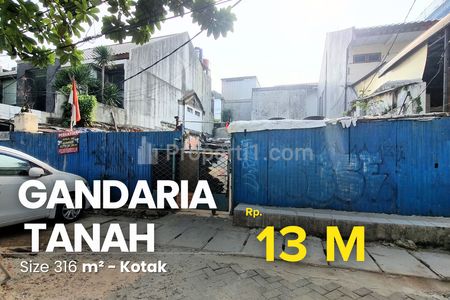 Dijual Tanah Matang Murah Kawasan Komersil Gandaria, Kebayoran Baru, Jakarta Selatan